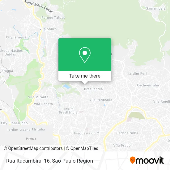 Rua Itacambira, 16 map