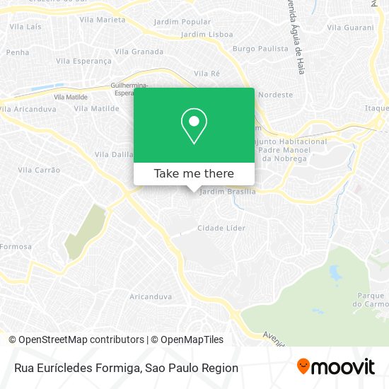 Mapa Rua Eurícledes Formiga