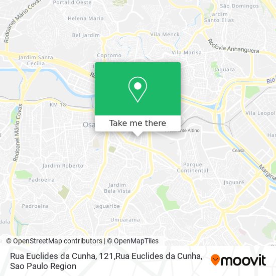 Mapa Rua Euclides da Cunha, 121,Rua Euclides da Cunha