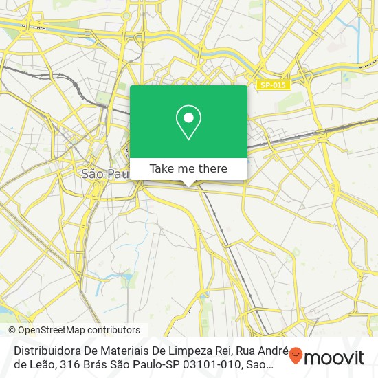 Distribuidora De Materiais De Limpeza Rei, Rua André de Leão, 316 Brás São Paulo-SP 03101-010 map