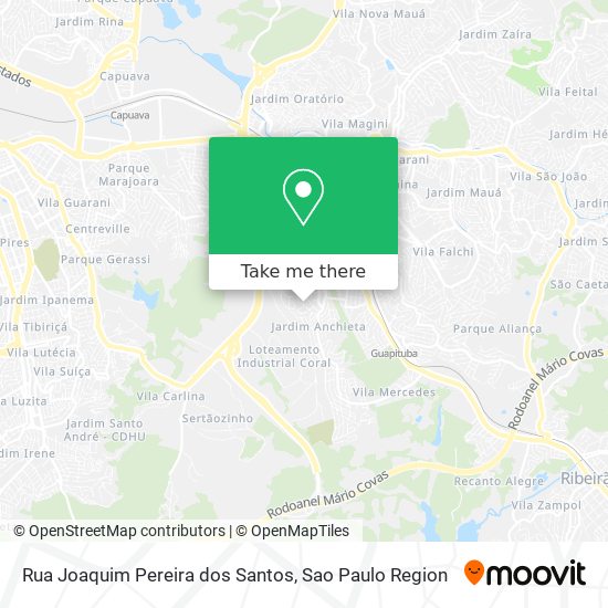 Rua Joaquim Pereira dos Santos map