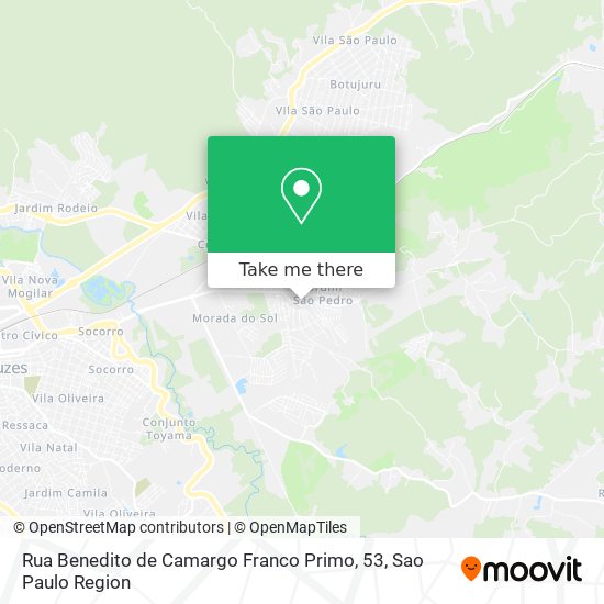 Rua Benedito de Camargo Franco Primo, 53 map