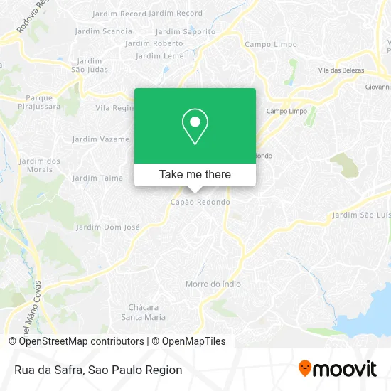 Rua da Safra map