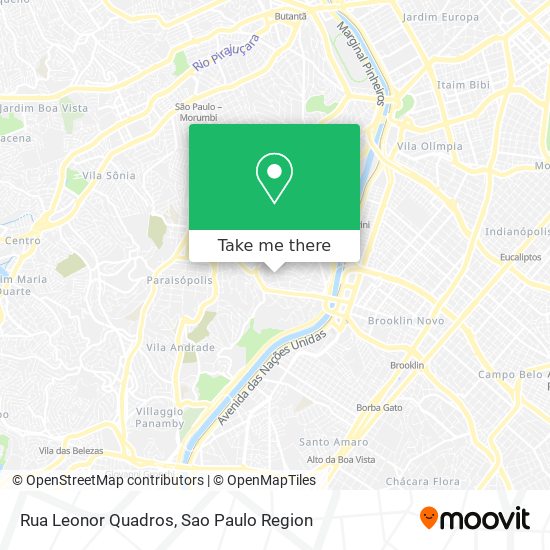 Mapa Rua Leonor Quadros