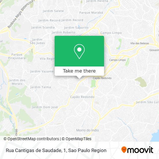 Rua Cantigas de Saudade, 1 map