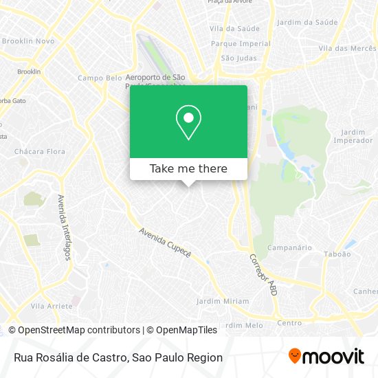 Mapa Rua Rosália de Castro