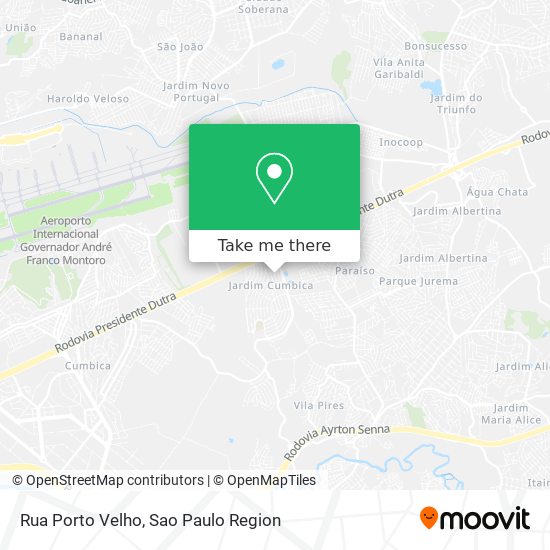 Rua Porto Velho map