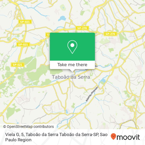 Mapa Viela G, 5, Taboão da Serra Taboão da Serra-SP