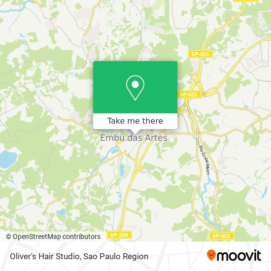 Mapa Oliver's Hair Studio