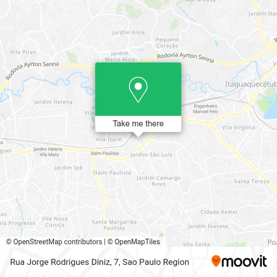 Rua Jorge Rodrigues Diniz, 7 map