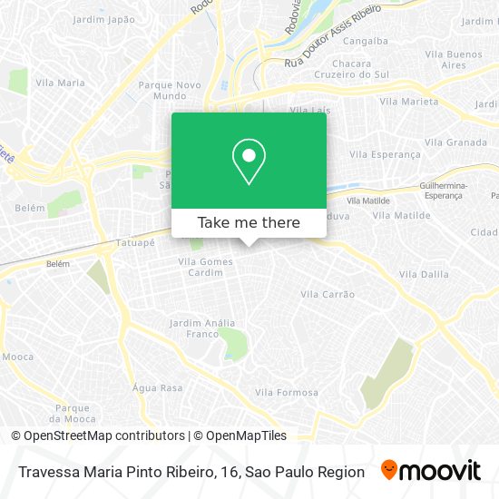 Mapa Travessa Maria Pinto Ribeiro, 16