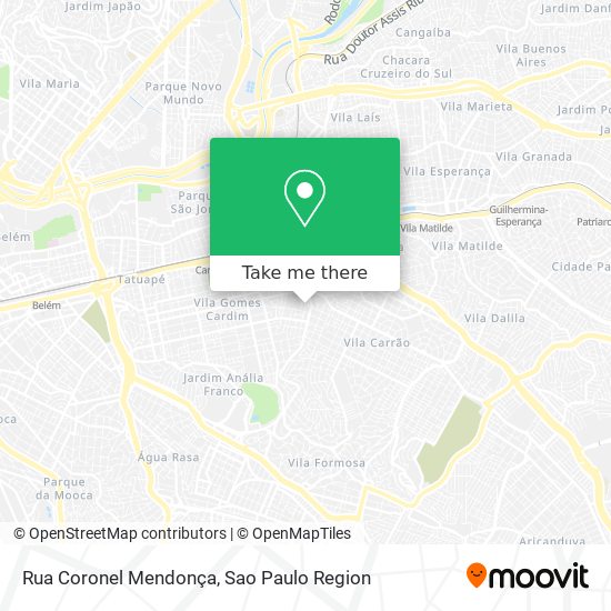 Rua Coronel Mendonça map