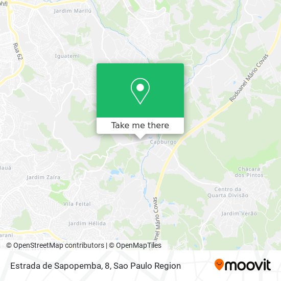 Estrada de Sapopemba, 8 map