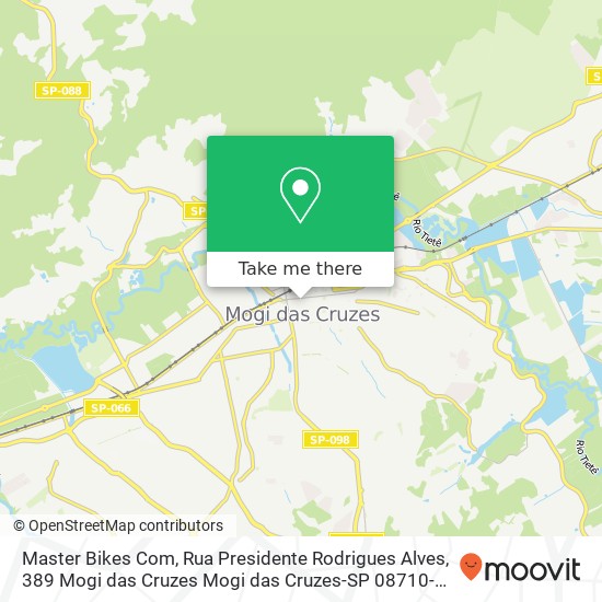 Master Bikes Com, Rua Presidente Rodrigues Alves, 389 Mogi das Cruzes Mogi das Cruzes-SP 08710-170 map