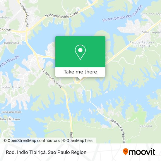 Rod. Índio Tibiriçá map