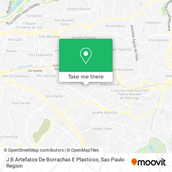 J B Artefatos De Borrachas E Plasticos map