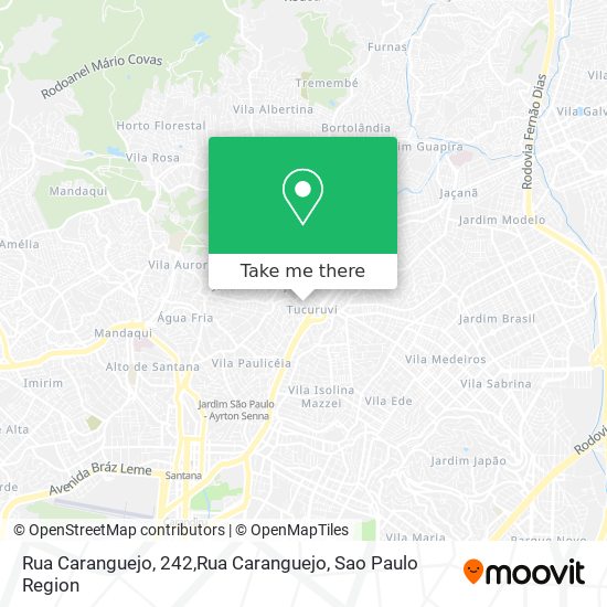 Mapa Rua Caranguejo, 242,Rua Caranguejo