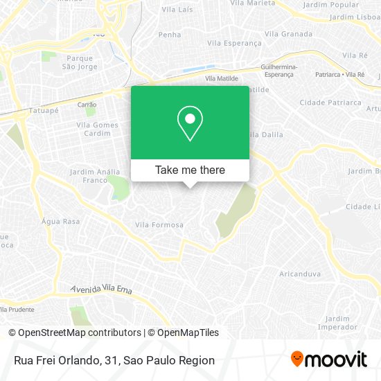 Mapa Rua Frei Orlando, 31