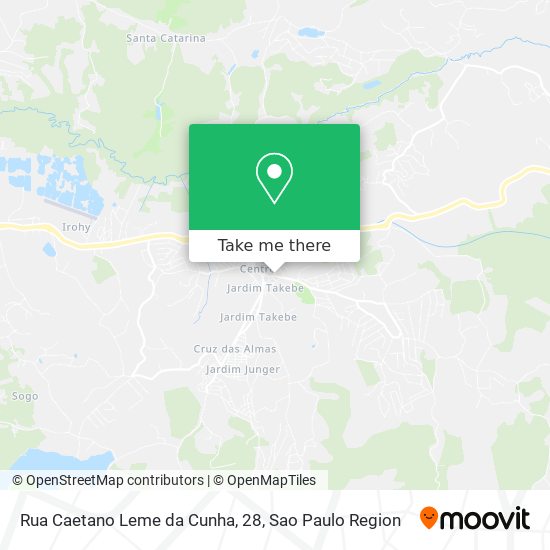 Mapa Rua Caetano Leme da Cunha, 28