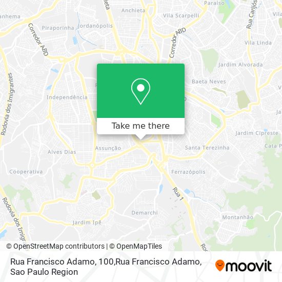 Rua Francisco Adamo, 100,Rua Francisco Adamo map