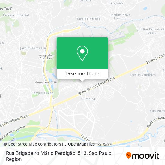 Mapa Rua Brigadeiro Mário Perdigão, 513