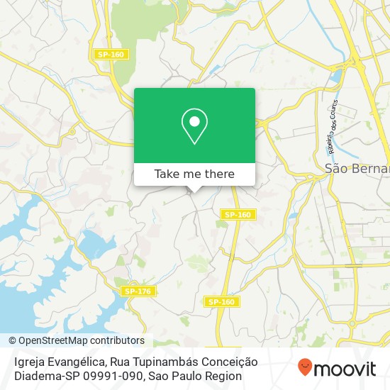 Igreja Evangélica, Rua Tupinambás Conceição Diadema-SP 09991-090 map