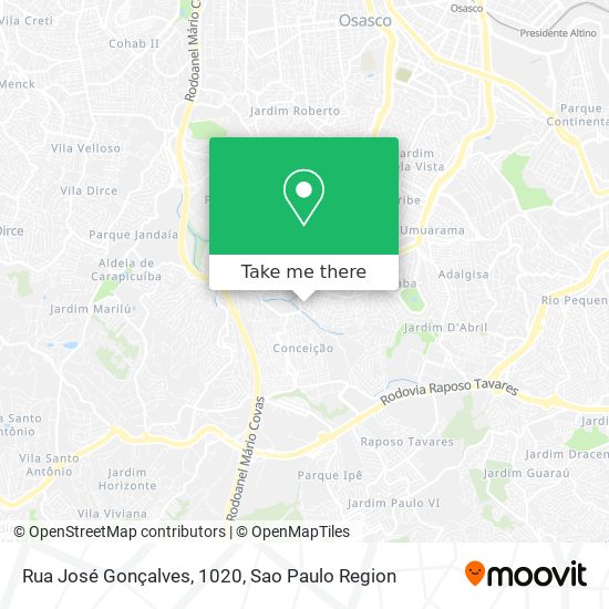 Rua José Gonçalves, 1020 map