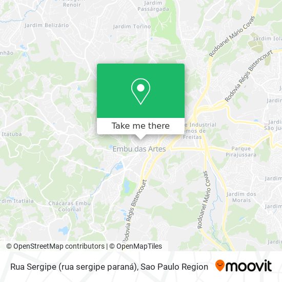 Rua Sergipe (rua sergipe paraná) map