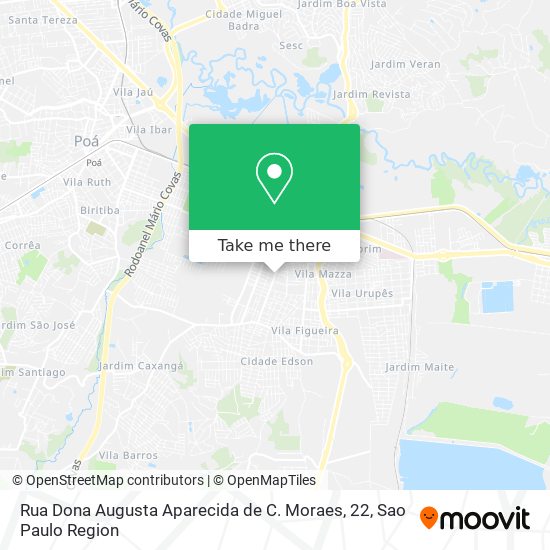 Mapa Rua Dona Augusta Aparecida de C. Moraes, 22
