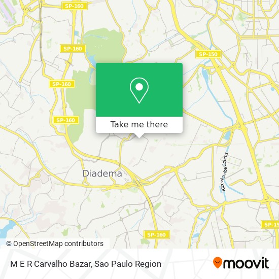 M E R Carvalho Bazar map