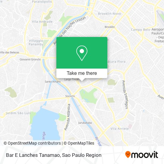 Mapa Bar E Lanches Tanamao