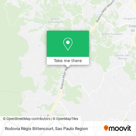 Rodovia Régis Bittencourt map