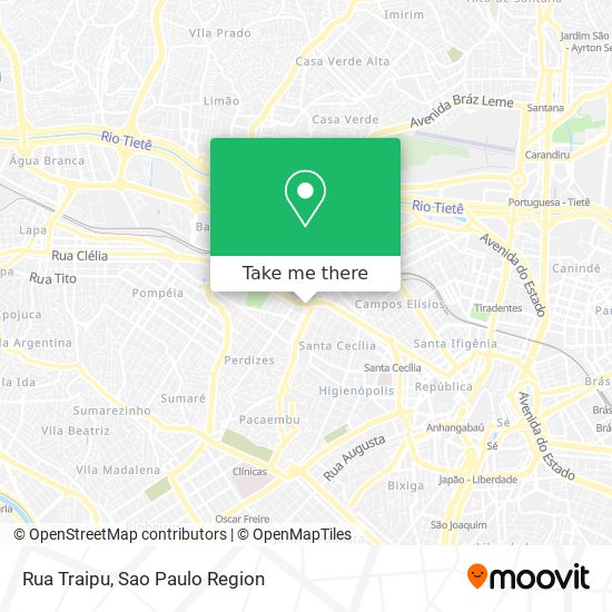 Rua Traipu map