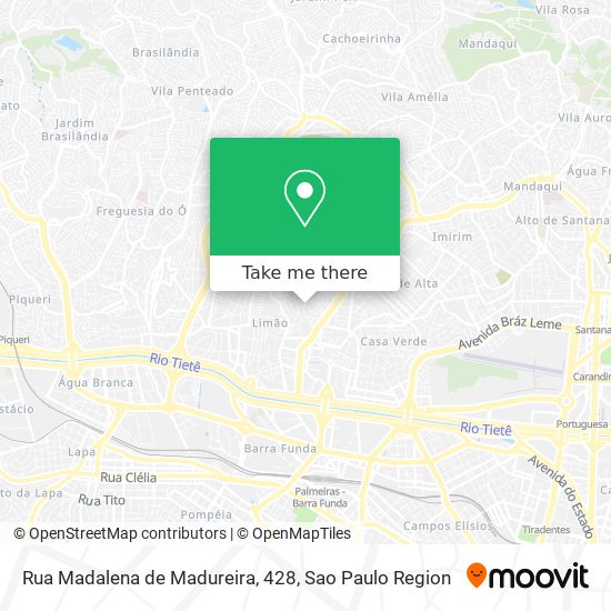 Mapa Rua Madalena de Madureira, 428