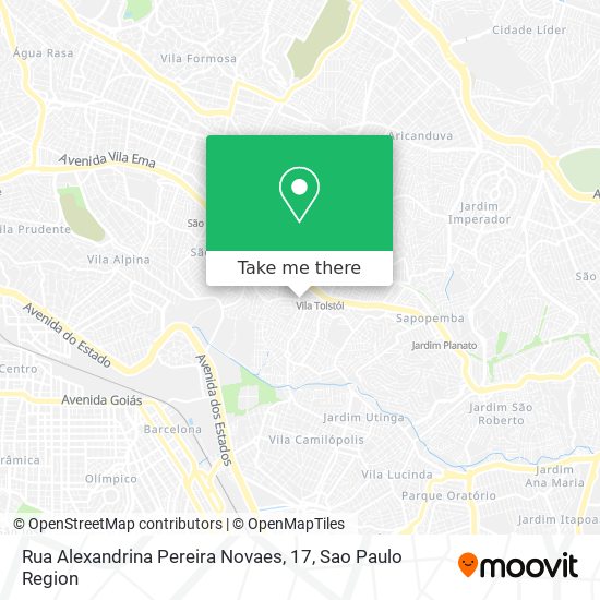 Mapa Rua Alexandrina Pereira Novaes, 17