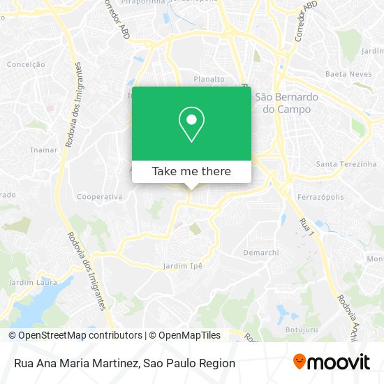 Rua Ana Maria Martinez map