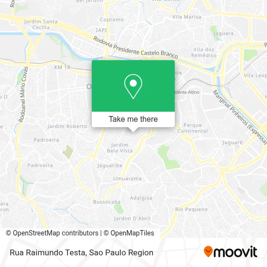 Rua Raimundo Testa map