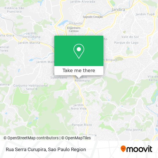 Mapa Rua Serra Curupira