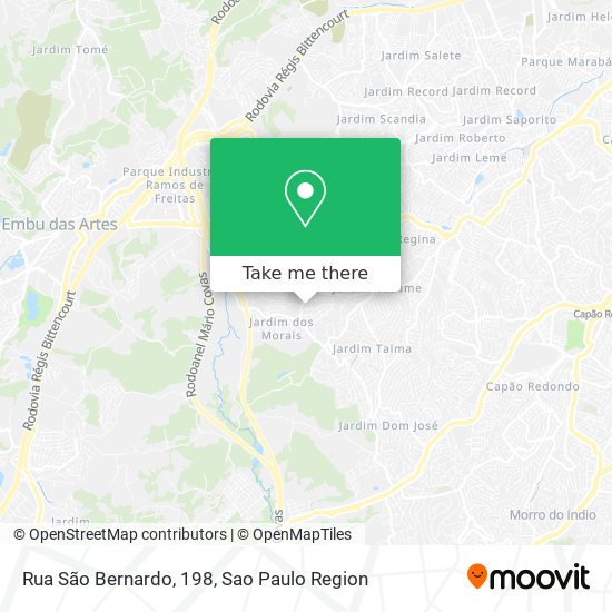 Mapa Rua São Bernardo, 198