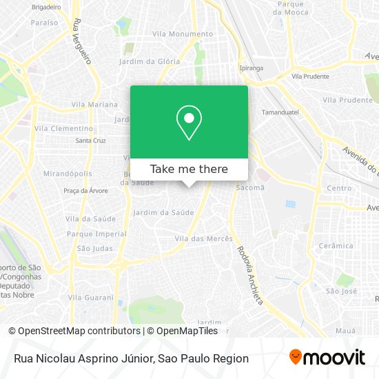 Mapa Rua Nicolau Asprino Júnior