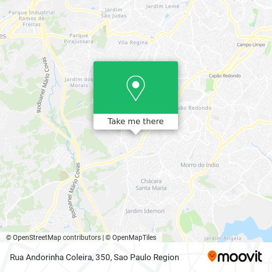 Rua Andorinha Coleira, 350 map