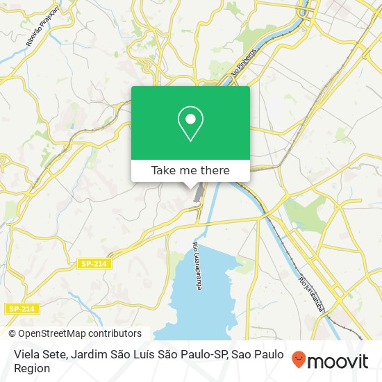 Viela Sete, Jardim São Luís São Paulo-SP map