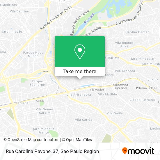 Rua Carolina Pavone, 37 map