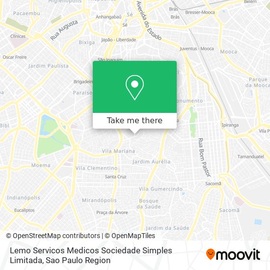 Lemo Servicos Medicos Sociedade Simples Limitada map