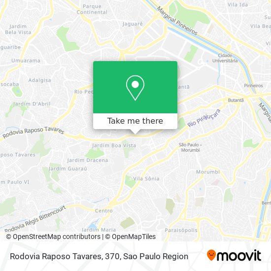 Rodovia Raposo Tavares, 370 map