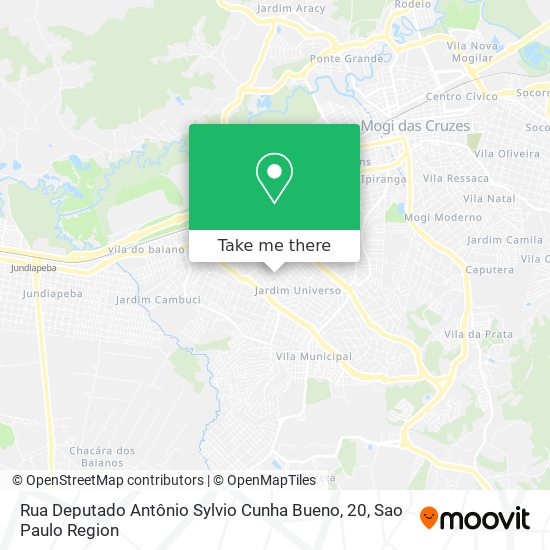 Rua Deputado Antônio Sylvio Cunha Bueno, 20 map