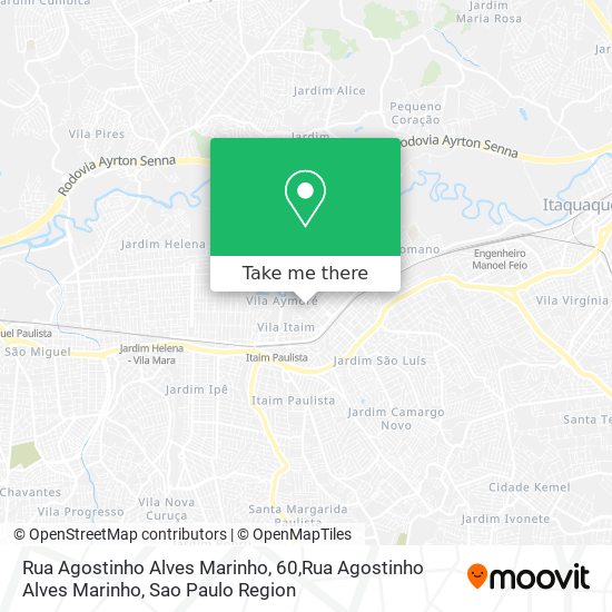 Mapa Rua Agostinho Alves Marinho, 60,Rua Agostinho Alves Marinho