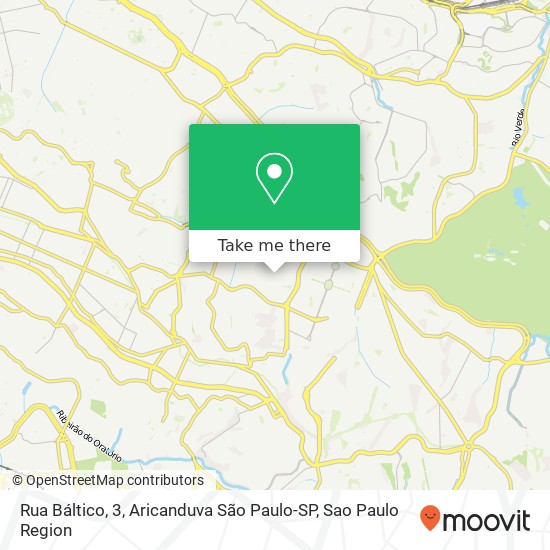 Rua Báltico, 3, Aricanduva São Paulo-SP map