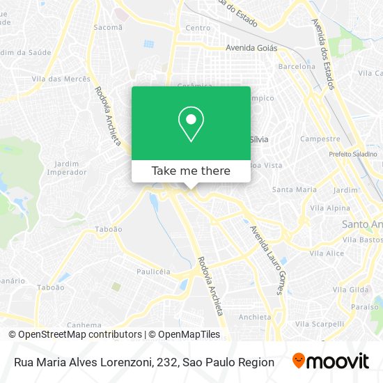 Rua Maria Alves Lorenzoni, 232 map