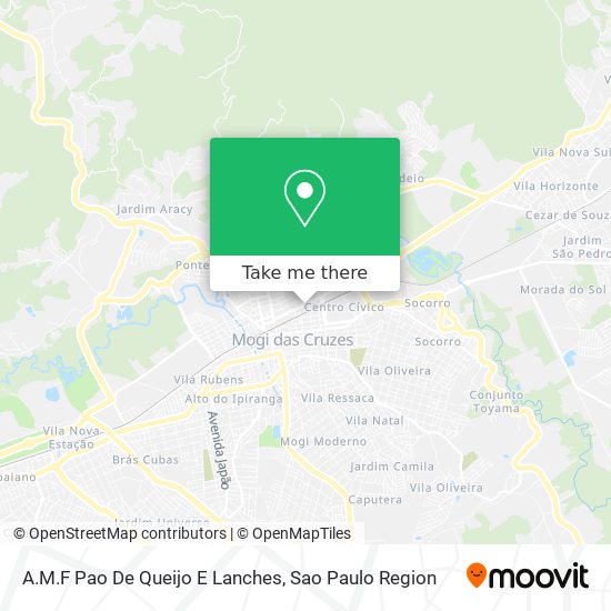 A.M.F Pao De Queijo E Lanches map